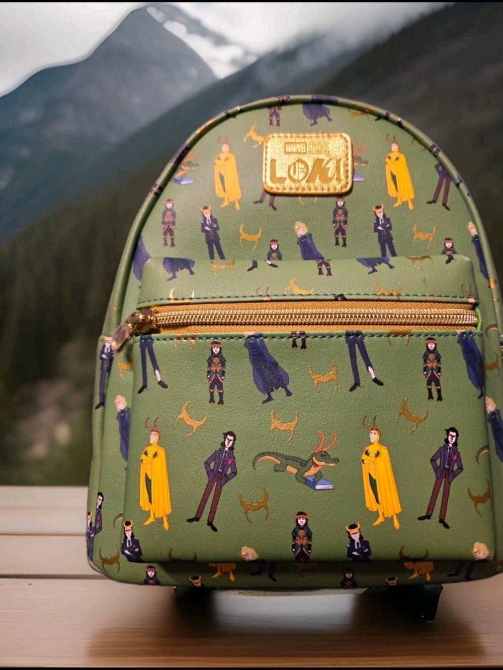 Loki Themed Green Mini Backpack - Official Licensed Design